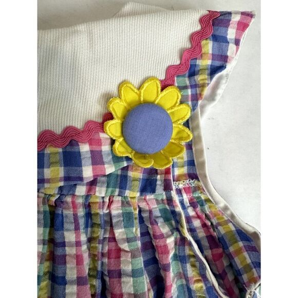 Vintage Good Lad 1990s Flower Dress Spring Summer Retro - Girls Size 4 - Picture 9 of 10